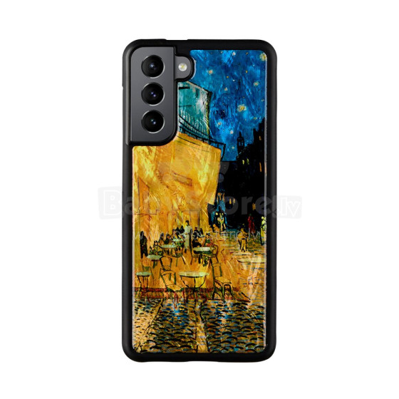 iKins case for Samsung Galaxy S21 cafe terrace black