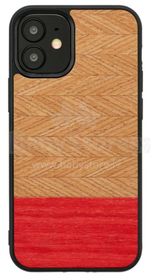 MAN&WOOD case for iPhone 12 mini herringbone azalea black