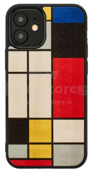 MAN&WOOD case for iPhone 12 mini mondrian wood black