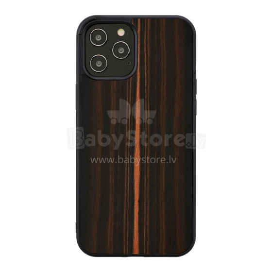 MAN&WOOD case for iPhone 12/12 Pro ebony black