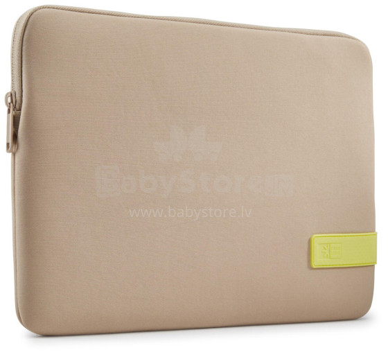 Case Logic 4689 Reflect Laptop Sleeve 13.3 REFPC-113 Plaza Taupe/Sun-Lime