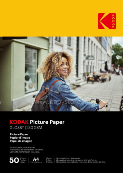 Kodak Picture Paper 230g 11.8 mil Glossy 4/6x100 (9891267)