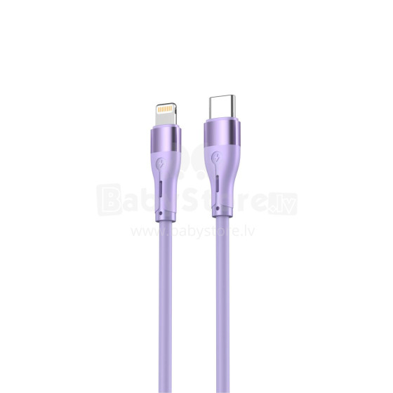 Tellur Silicone Type-C to Lightning Cable PD30W 1m Purple