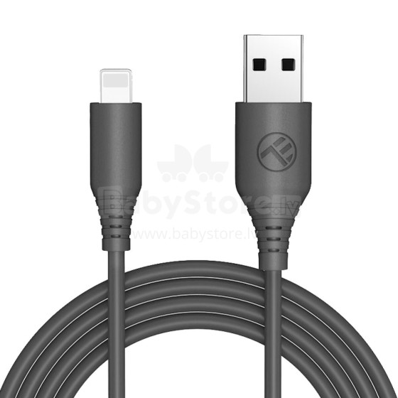 Tellur Silicone USB to Lightning Cable 1m Black