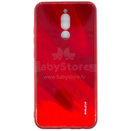 Xiaomi Redmi 8 Water Ripple Full Color Electroplating Tempered Glass Case Red