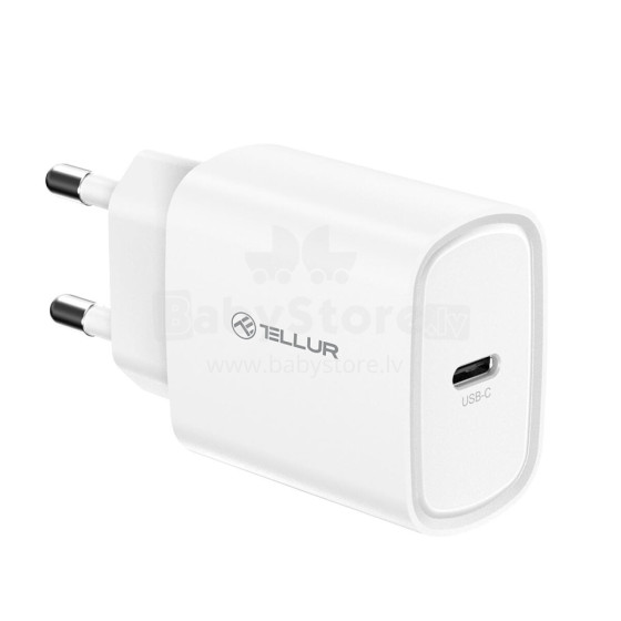 Tellur 20W USB-C PD wall charger white