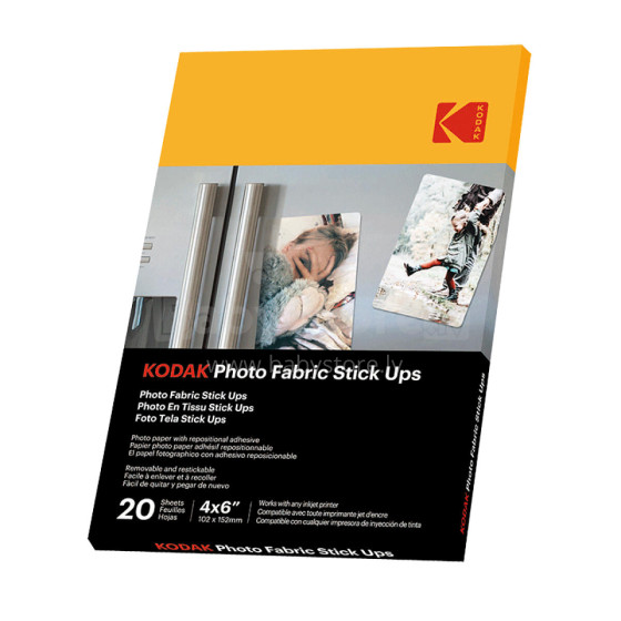 Kodak Photo Fabric Stick Ups 20 Sheets