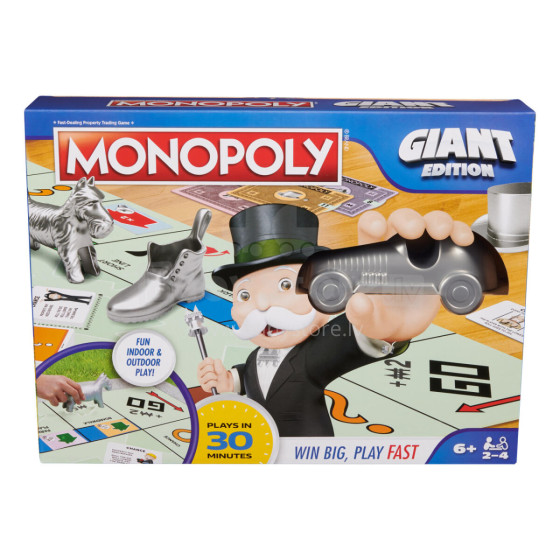 SPINMASTER GAMES galda spēle Giant Monopoly, 6068016