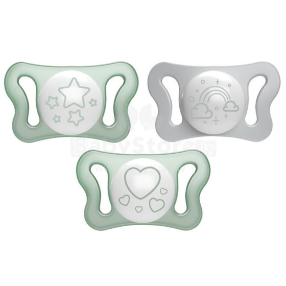 156276 PHYSIO MICRO GLOWING SILICONE 0-2 pacifier 2 pcs