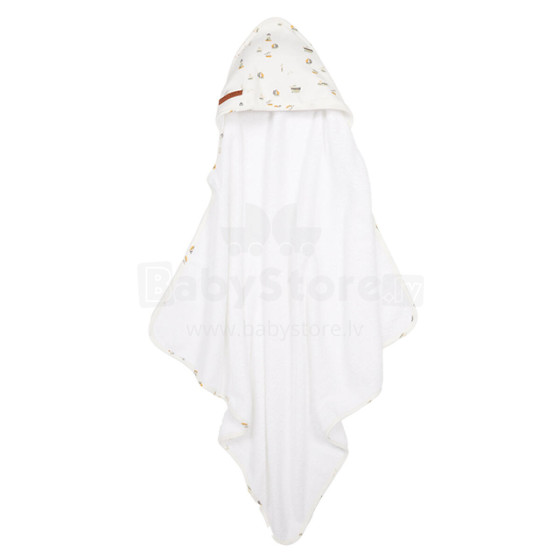 Little Dutch Hooded Towel  Art.TE50621690 Pure Soft Bērnu Dvielis ar kapuci 75x75 cm