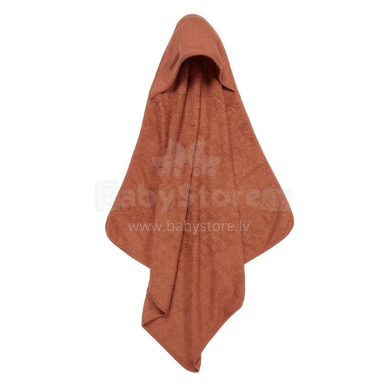 Little Dutch Hooded Towel  Art.TE50630161 Pure Rust  Vaikiškas rankšluostis su gobtuvu 75x75 cm