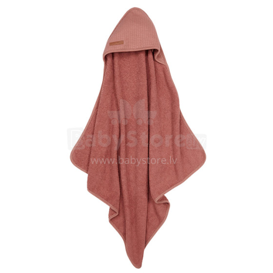 Little Dutch Hooded Towel  Art.TE50630151 Pure Pink Blush  Детское Полотенце после купания с капюшоном 75x75см