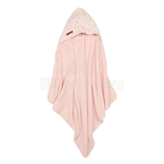 Little Dutch Hooded Towel  Art.TE50621550 Little Pink Flowers  Vaikiškas rankšluostis su gobtuvu 75x75 cm