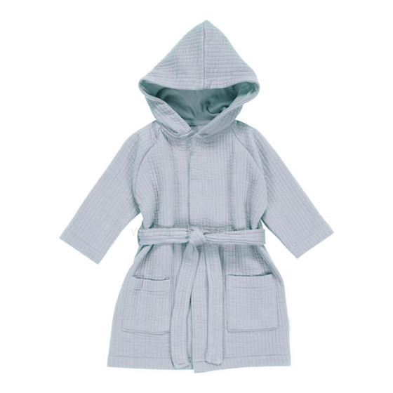 Little Dutch  Bathrobe Art.TE51042004 Soft Blue  Детский  халатик с капюшоном 74/80см