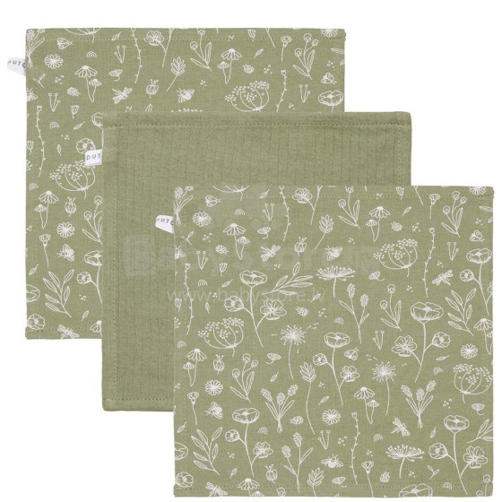 Little Dutch Facecloths Art.TE50721011 Pure Olive