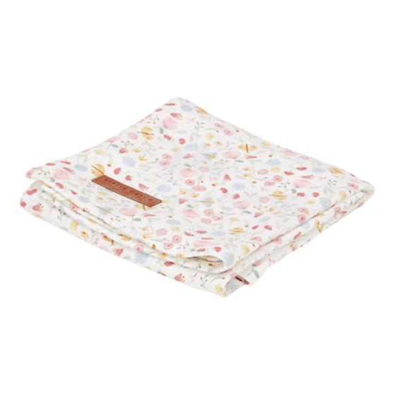 Little Dutch Muslin Swaddles Art.TE50421450 Butterflies    Высококачественная муслиновая пелёнка из бамбука, 1 шт. (120x120 см)