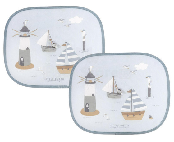 Little Dutch Cars Sunshades Art.120020 Sailor Bay  Saules aizsargs automašīnā, 2gb