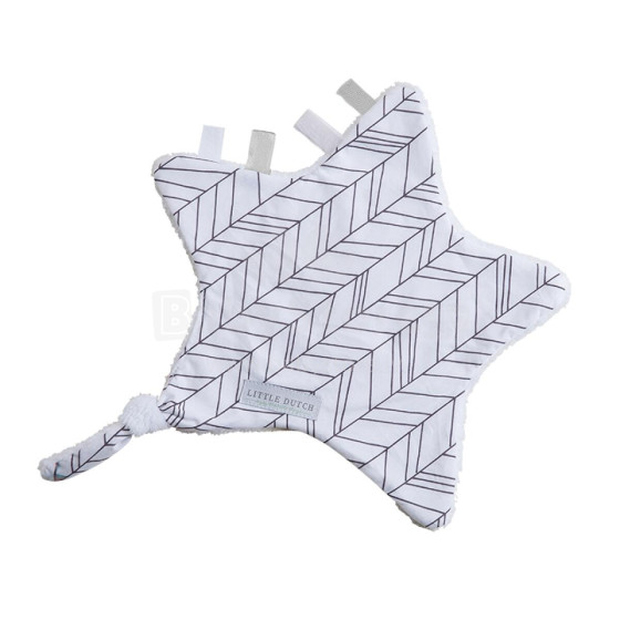 Little Dutch Cuddle Cloth Art.6312 White Leaves