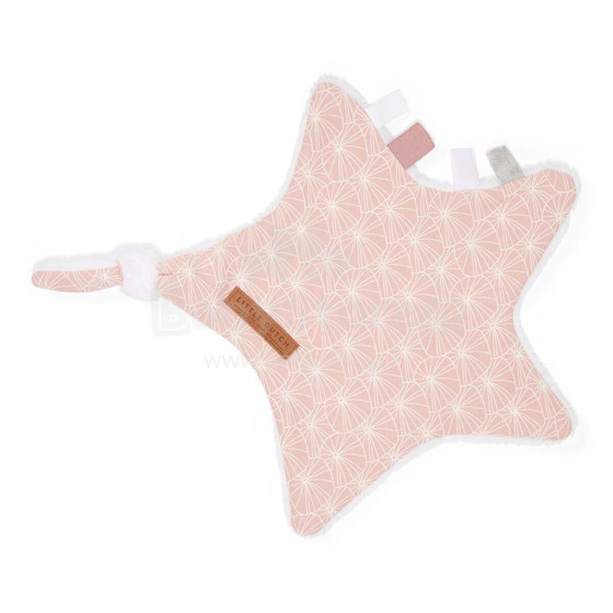 Little Dutch Cuddle Cloth Art.TE20520850 Leaves Pink  Мягкая тряпочка для сна из хлопка (100% натуральная)