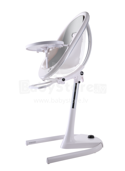 Mima Moon Art.H104RH-CL-W-SH101-SV White/Silver Baby hight chair with seat pad 2in1