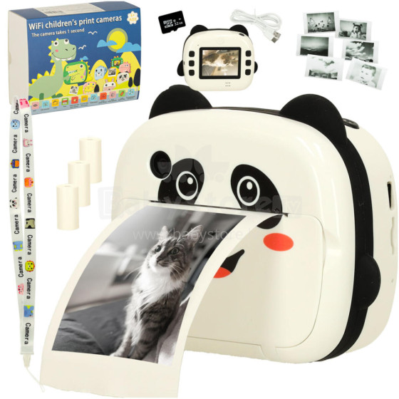 Ikonka Art.KX3572 Instant panda kamera bērniem