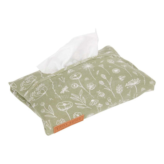 Little Dutch Wipes Cover Art. TE30321011 Flowers Olive Soma salvetēm