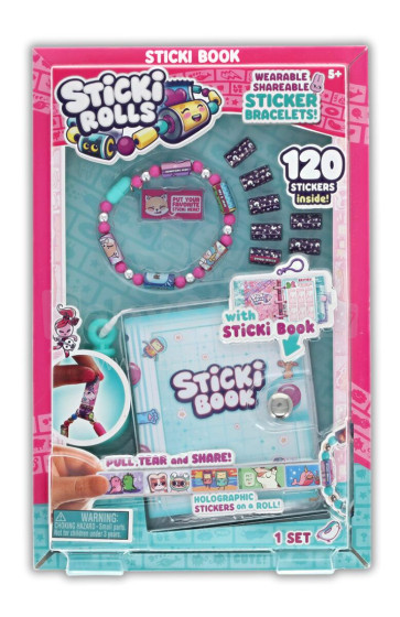 STICKI ROLLS accessories set with stickers and Notebook