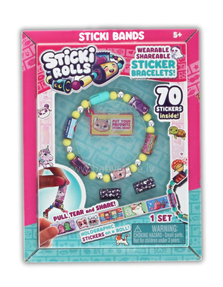 STICKI ROLLS bracelet with accessories and stickers