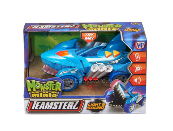 TEAMSTERZ Mighty Machine машинка со звуком и освещением, Акула, 12,5 cm