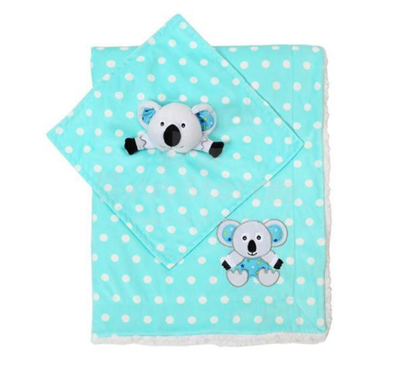 Double-sided minky blanket with the baby’s first little friend