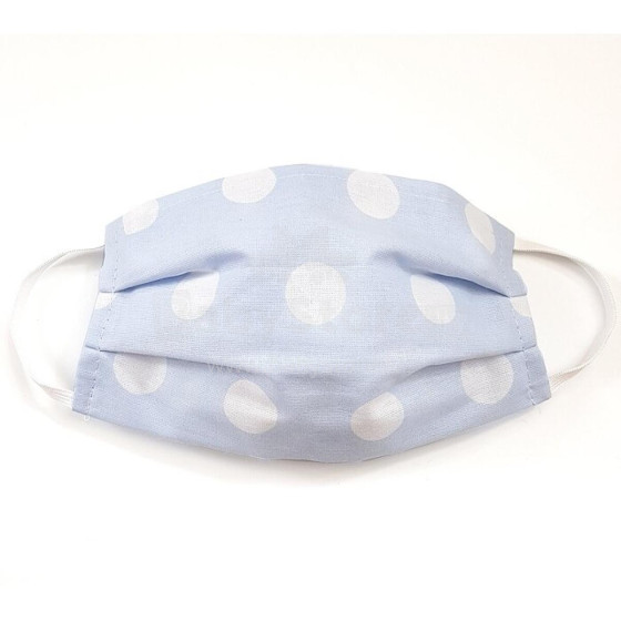 MamoTato child face mask with filter pocket, blue, dots