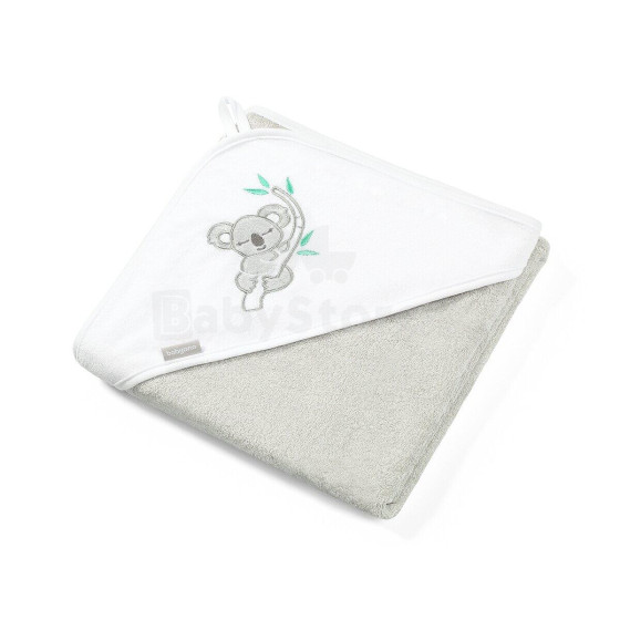 Bamboo hooded towel 85 x 85, grey, coala, 343/03