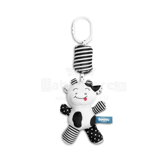 BLACK & WHITE STROLLER PENDANT, COW, 32cm