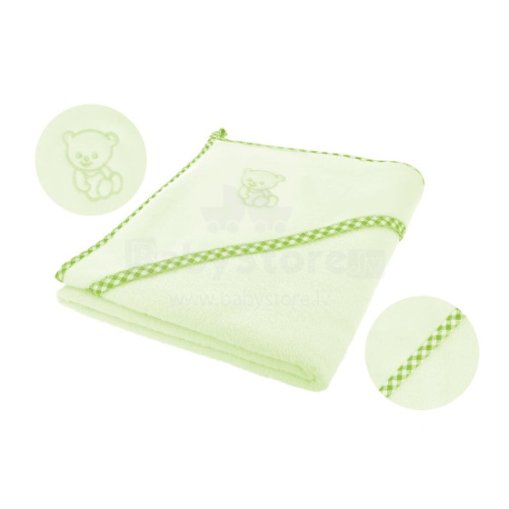 Lamb soft bath towel – green, 80x80, BOC0038