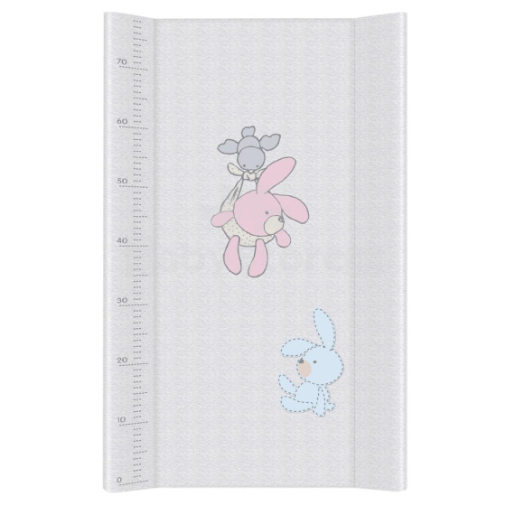 Hard changing mat long (80) Bunnies grey