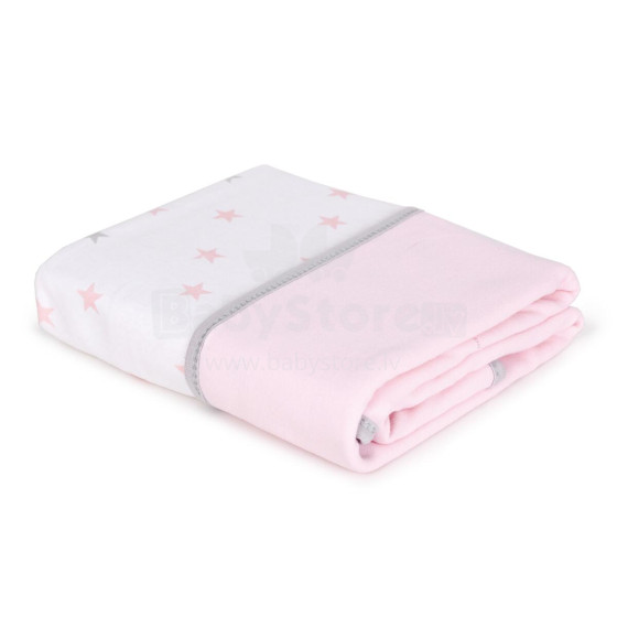 Ceba Baby Jersey Baby Blanket (90x100) Medium Stars pink