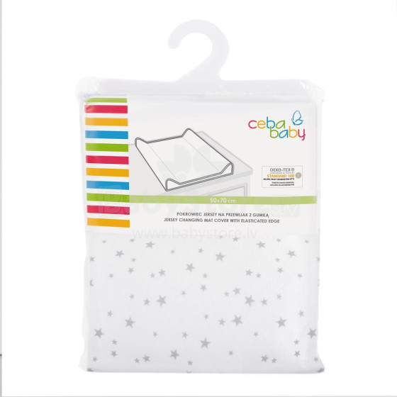 CEBA BABY DOUBLE-SIDED CHILDREN'S BLANKET JERSEY SMALL STARS