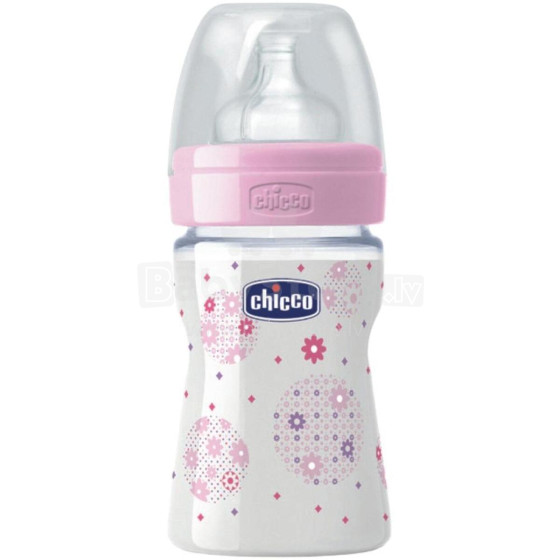 CHICCO Pudelīte 150ml norm silikona meitenēm