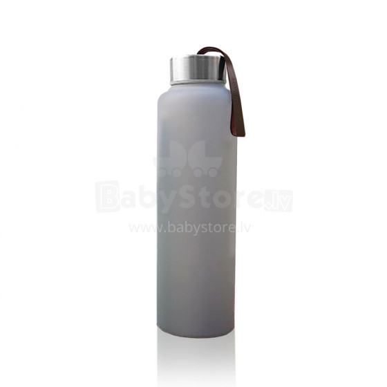 EVERYDAY BABY glass water bottle 400ml Quiet Gray 10494