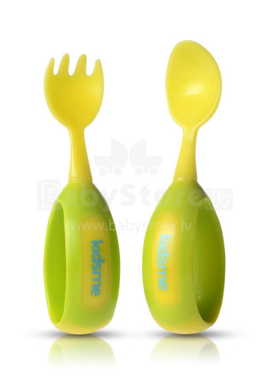 KIDSME toddler spoon & fork set Lime 9853LI