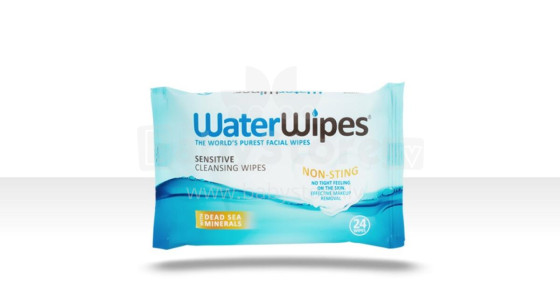 WATER WIPES drėgnos servetėlės makiažui valyti 24vnt 4300