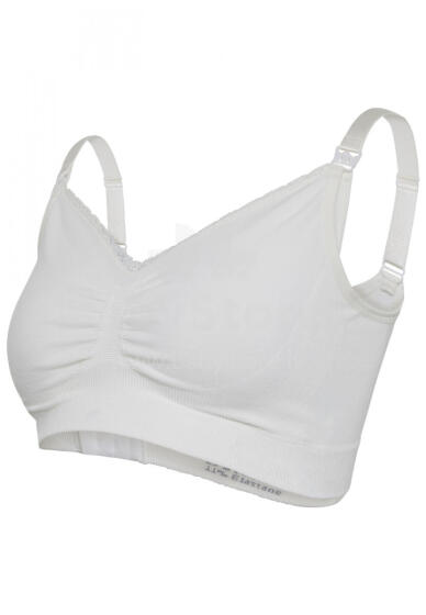 CARRIWELL organic maternity & nursing bra Natural White M 3201