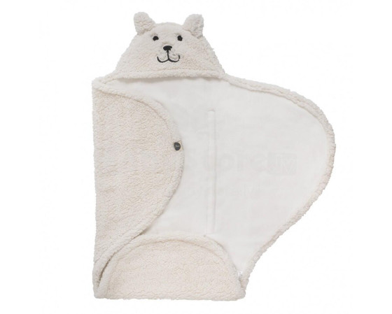 JOLLEIN  pleds Teddy Bear off-white