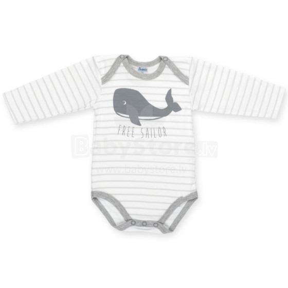 PINOKIO bodysuit long sleeve Happy Kids 62cm Grey