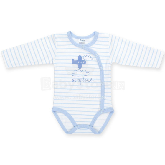 PINOKIO buttoned bodysuit long sleeve Happy Kids 52cm Blue