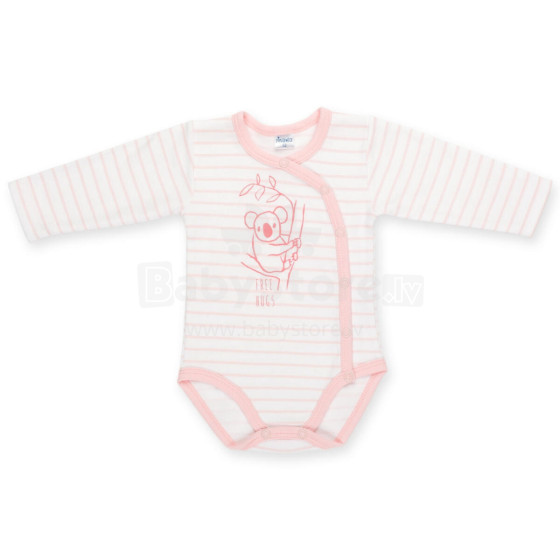 PINOKIO buttoned bodysuit long sleeve Happy Kids 52cm Pink