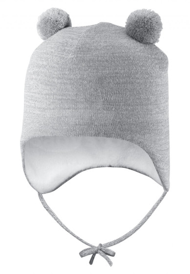 LASSIE Beanie Nanetta Melange grey 718785-9001-38/40