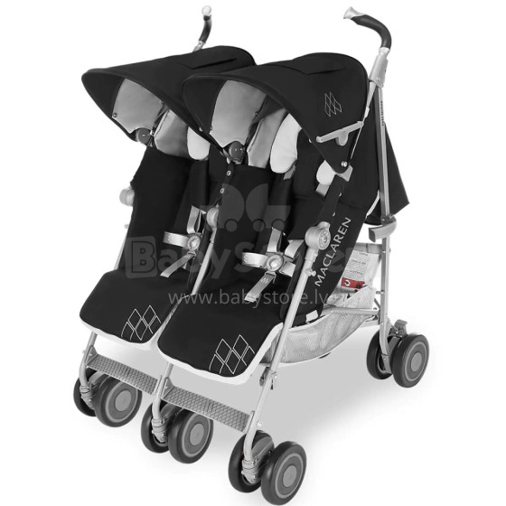 MACLAREN sportinis vežimėlis Twin Techno Black  WM1Y130012