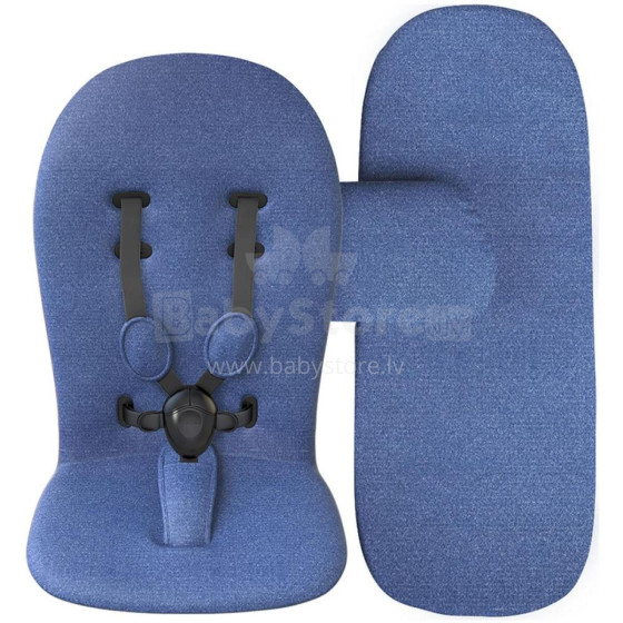 MIMA komplekts (matracis, ieliktnis,parsegs) Denim Blue S103DB