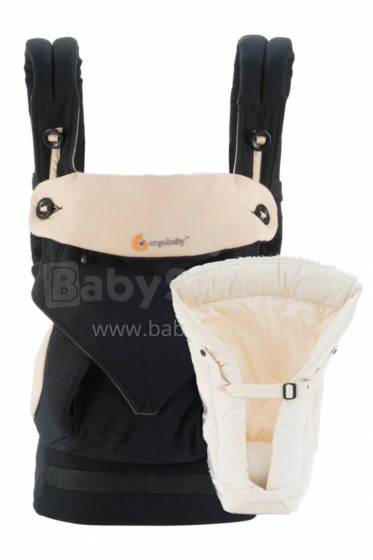 ERGOBABY nešioklė su įdėklu naujagimiui 360 Black/Camel BCII360ABKCM